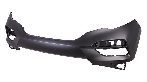 2016-2018 Honda Pilot Front Bumper Primed , HO1000300. Side view of the replacement part.