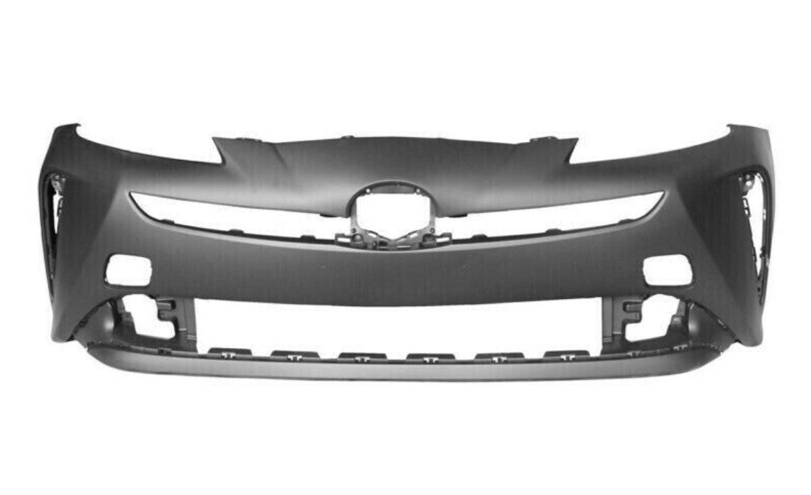 2019-2022 Toyota Prius Front Bumper Primed Without Sensor , TO1000457. Exact fit for vehicle restoration.