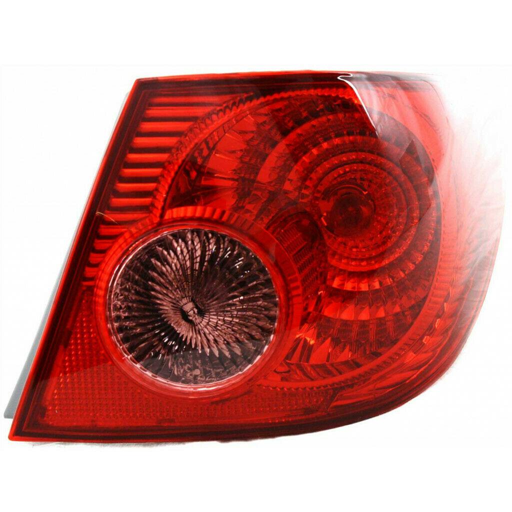 2005-2008 Toyota Corolla Sedan Tail Lamp Passenger Side , TO2801154. Professional-grade auto body part.