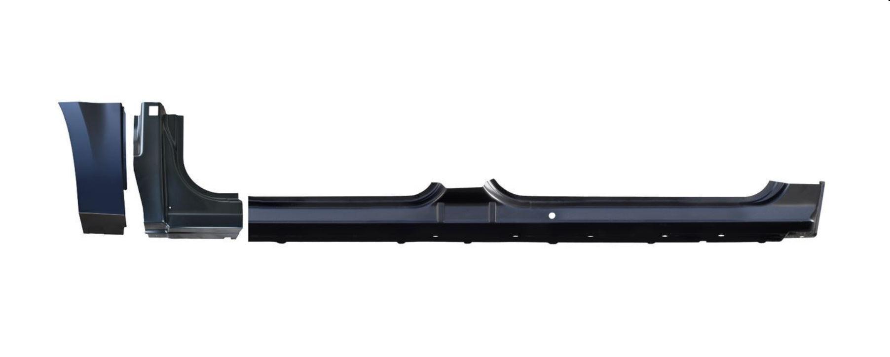 2007-2013 Chevrolet Silverado 1500 Rocker Panel Passenger Side Crew Cab Oe Style , 0864-110. Professional-grade auto body part.