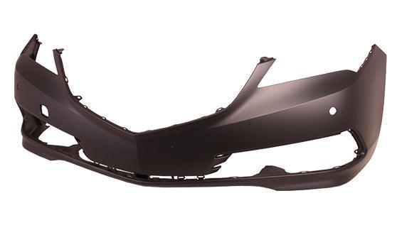 2015-2017 Acura TLX Front Bumper Primed With Sensor Without H/L Washer Hole , AC1000186. Exact fit for vehicle restoration.