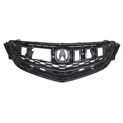 2015-2017 Acura TLX Grille Matte Black Exc Moulding , AC1200124. Replacement part ready for install.