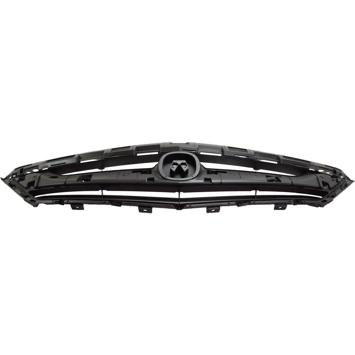 2016-2018 Acura ILX Grille Black Without Adaptive Cruise , AC1200129. Side view of the replacement part.