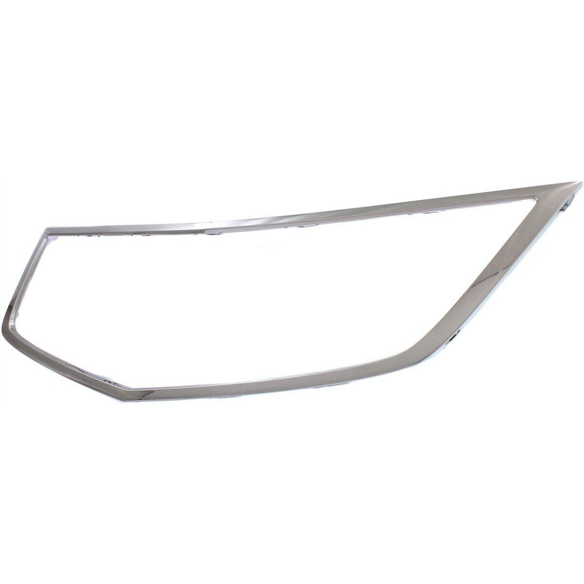 2011-2014 Acura TSX Grille Surearound Moulding Chrome , AC1202101. Precision fitment for collision repair.