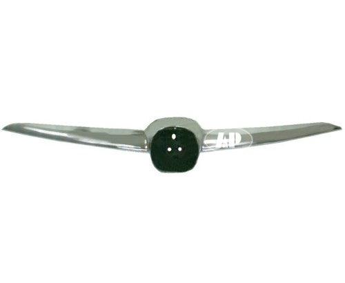 2001-2003 Acura MDX Grille Moulding Chrome , AC1210110. Side view of the replacement part.