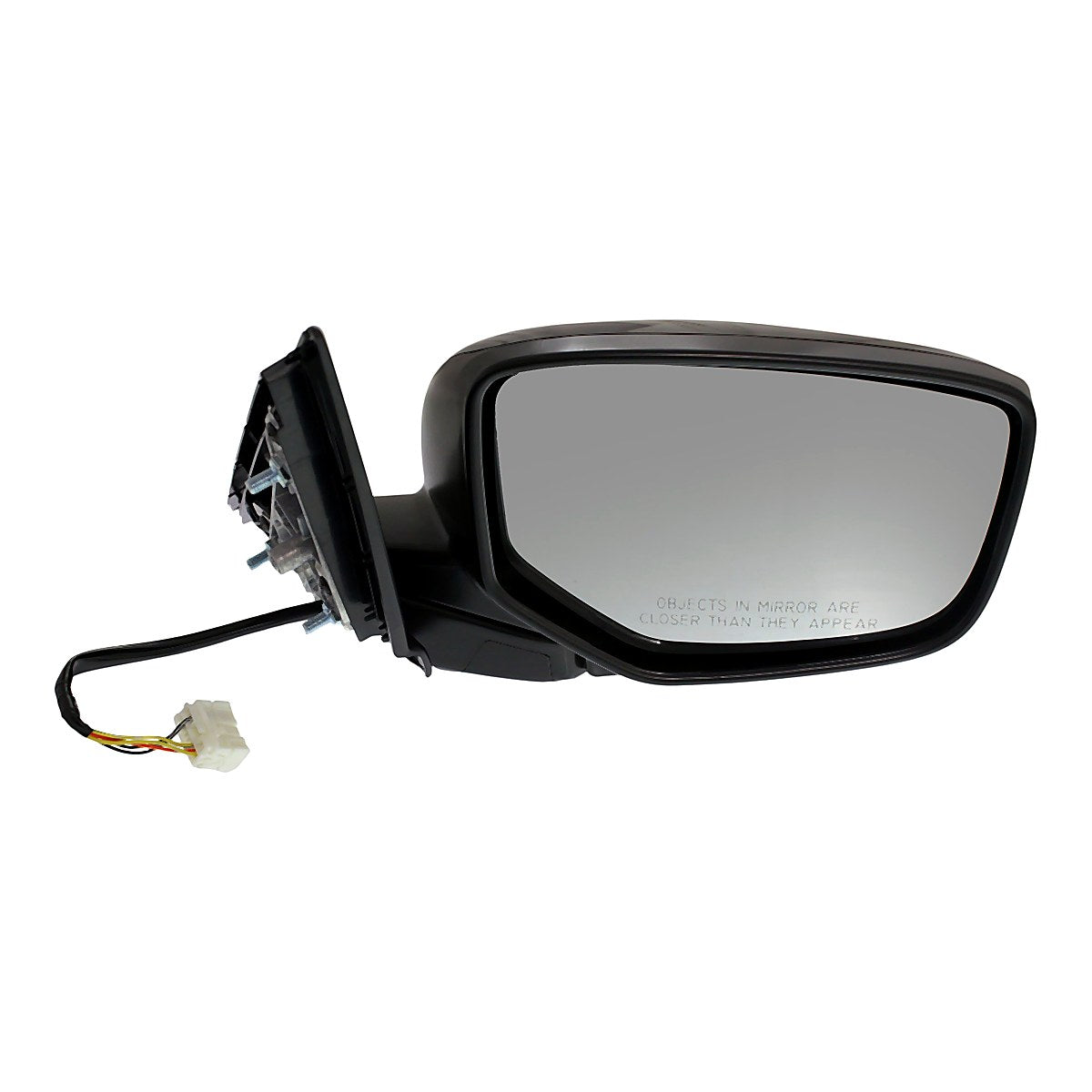 2013-2015 Acura ILX Hybrid Rear Passenger Side Door Mirror, ac1321116. Front view.