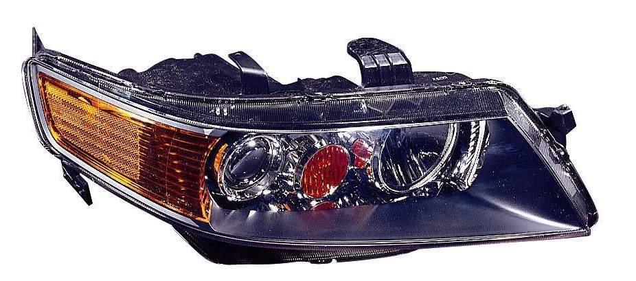 2004-2005 Acura TSX Head Lamp Passenger Side , AC2519106. Side view of the replacement part.