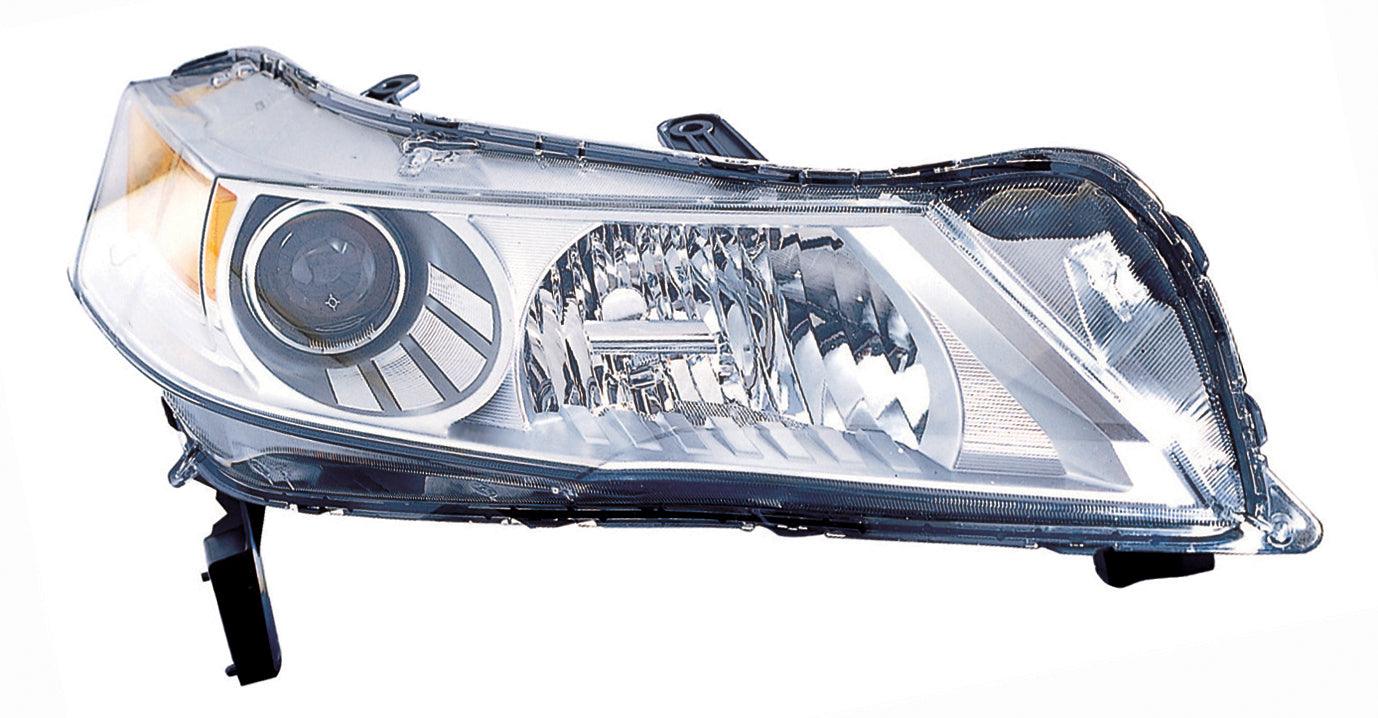 2009-2011 Acura TL Head Lamp Passenger Side Hid , AC2519116. Side view of the replacement part.