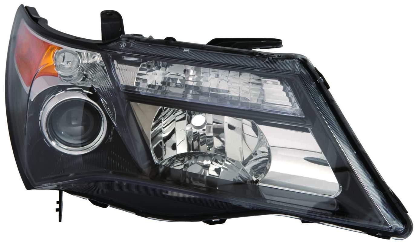 2010-2013 Acura MDX Head Lamp Passenger Side Hid Base/Technology , AC2519120. Angle view for visual reference.