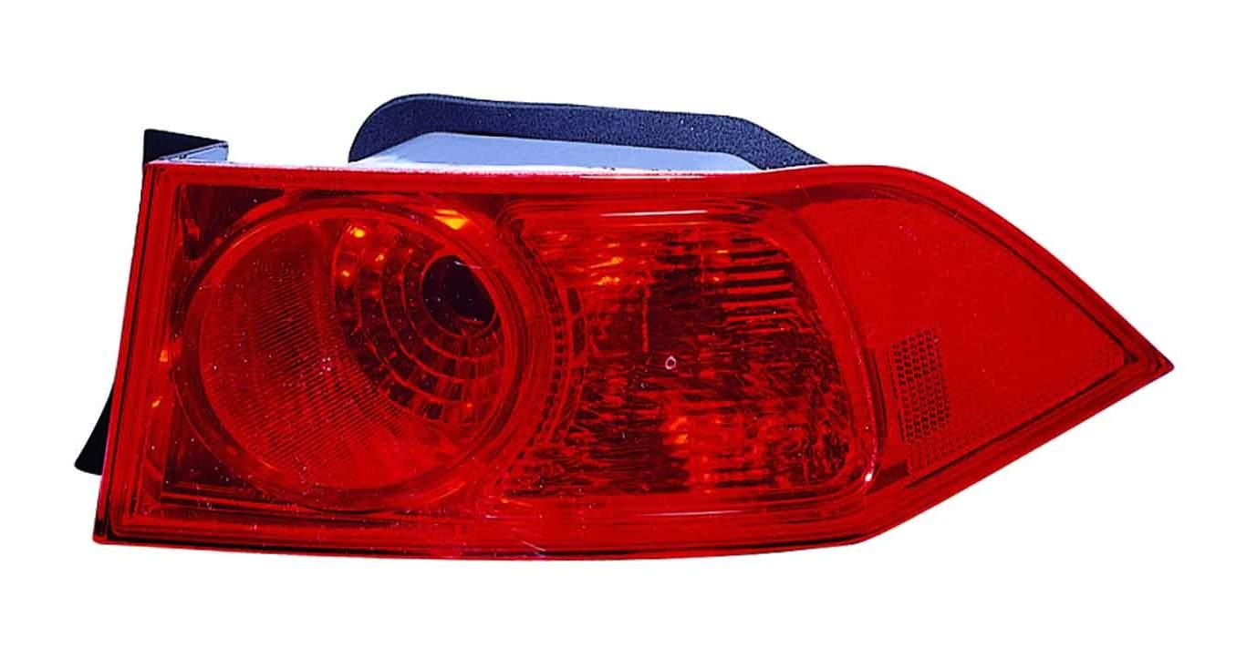 2006-2008 Acura TSX Tail Lamp Passenger Side , AC2819109. Angle view for visual reference.