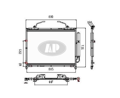 2003-2006 Acura MDX Condenser , AC3030118. Lightweight yet durable construction.