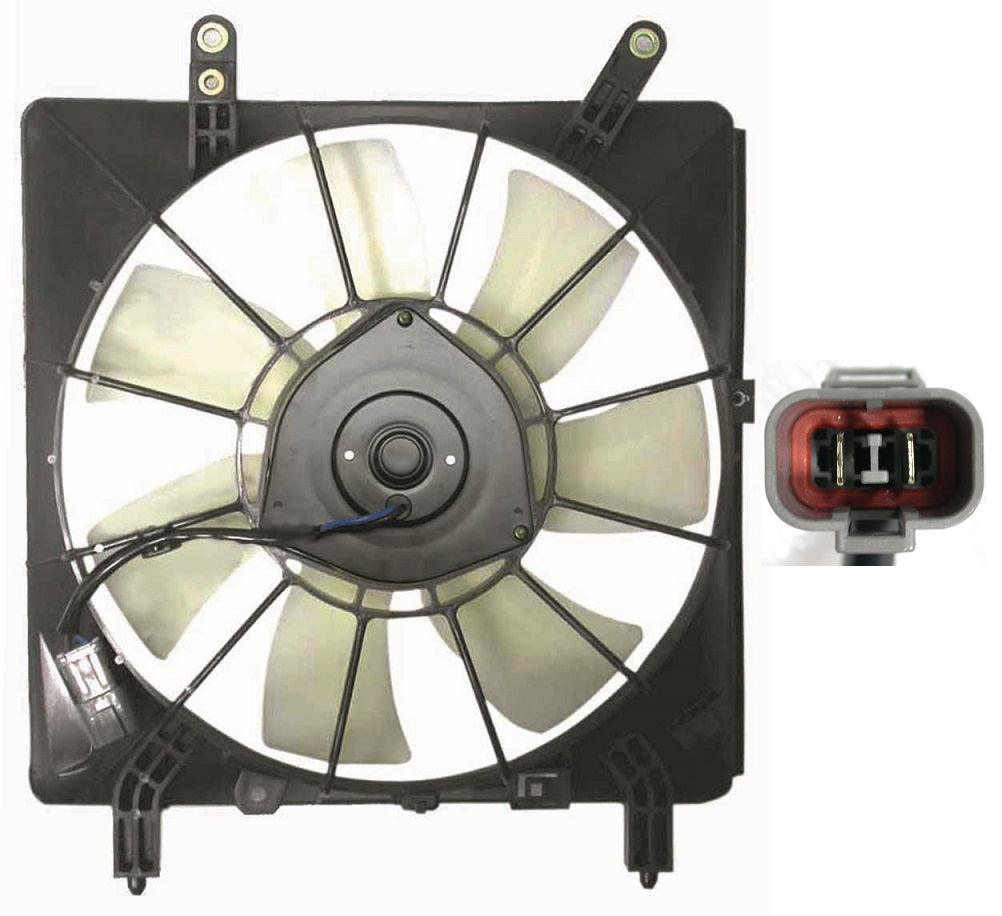 2002-2006 Acura RSX Ac Fan Assy , AC3113103. Side view of the replacement part.