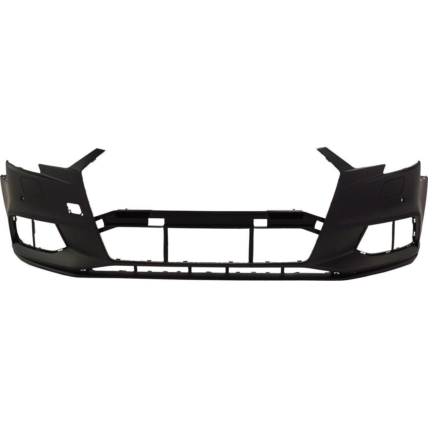 2017-2019 Audi A3 Quattro Front Bumper With Sensor Without Washer/Sport Conv/Sdn , AU1000244. Factory-style replacement part.