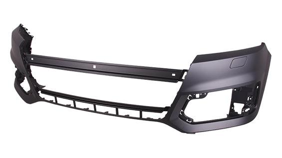 2017-2019 Audi Q7 Front Bumper , AU1000278. Side view of the replacement part.