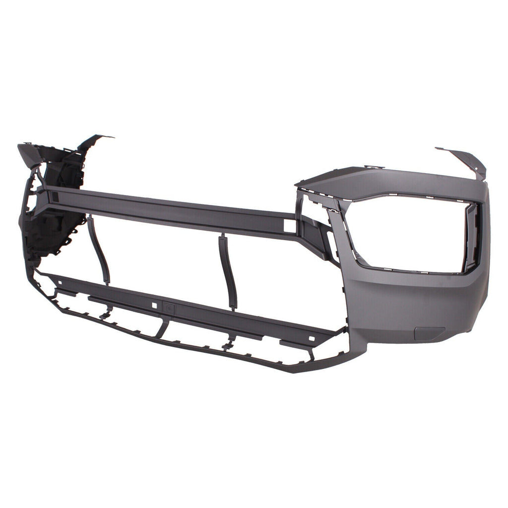 2020-2023 Audi Q7 Front Bumper , AU1000300. Side view of the replacement part.