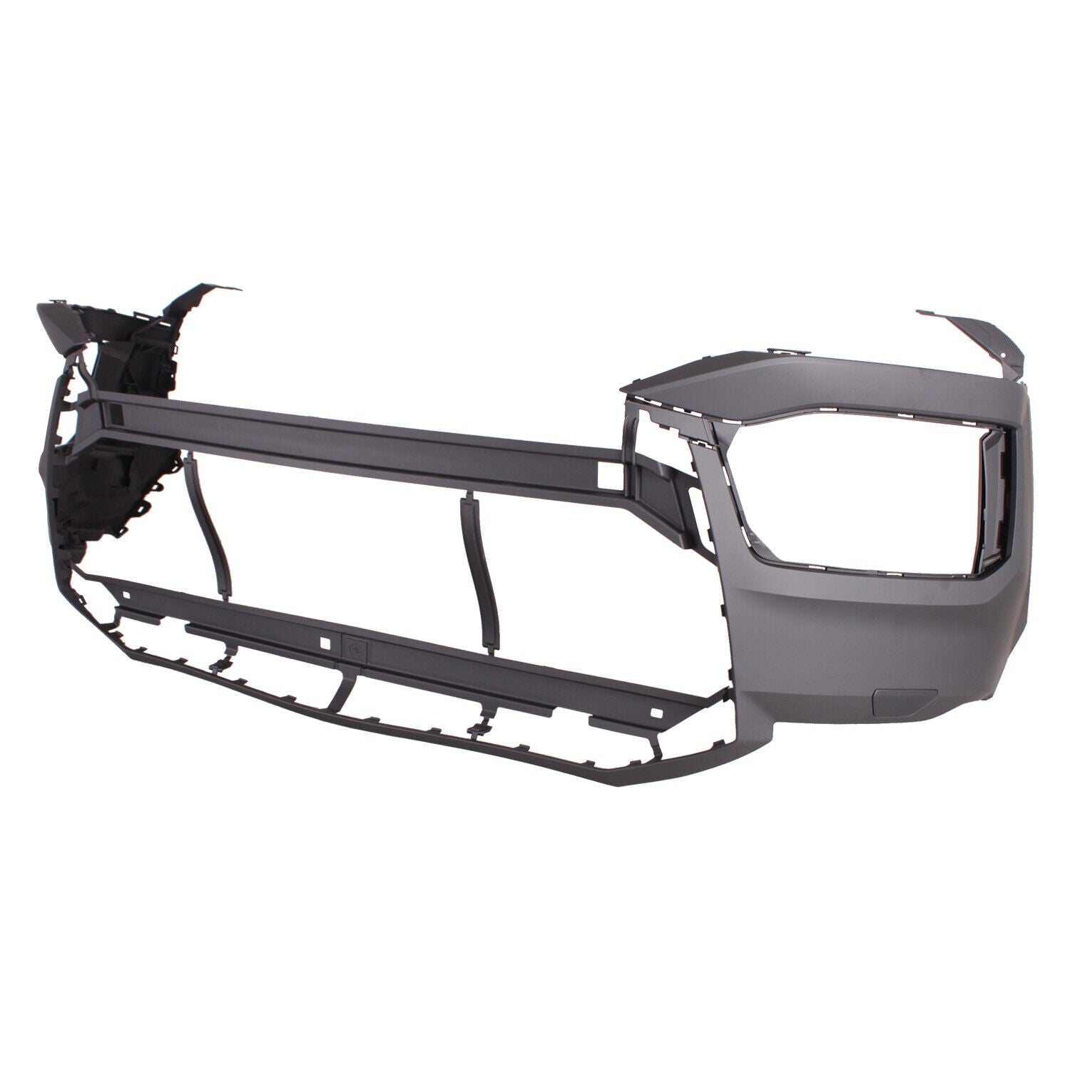 2020-2023 Audi Q7 Front Bumper , AU1000300. Side view of the replacement part.