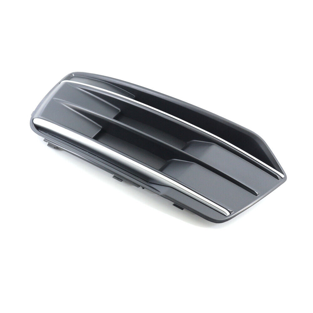 2018-2019 Audi Q5 Grille Front Driver Side Textured/Matte Black , AU1038146. Angle view for visual reference.