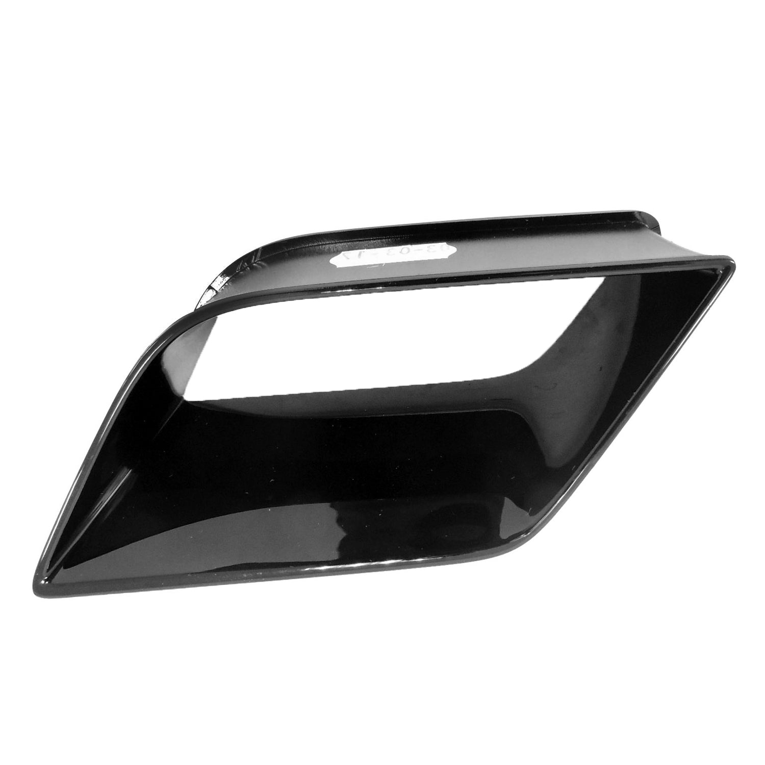 2018-2019 Audi RS5 Bumper Air Duct Passenger Side Gloss Black , AU1039144. OEM-style replacement.