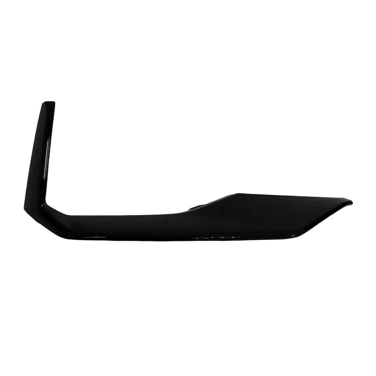 2018-2019 Audi RS5 Bumper Molding Front Passenger Side Gloss Black , AU1047104. Angle view for visual reference.