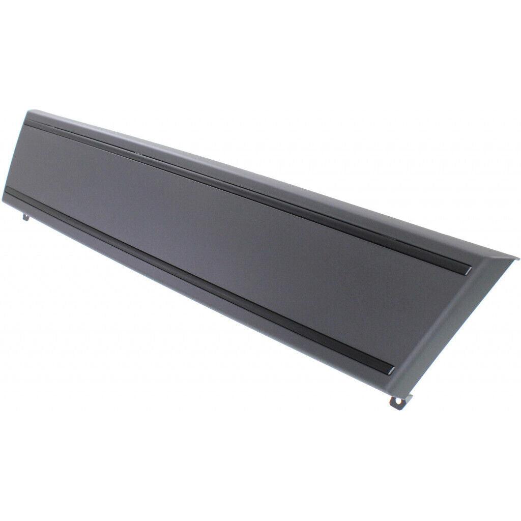 2010-2012 Audi S4 License Plate Moulding Front , AU1068103. Side view of the replacement part.