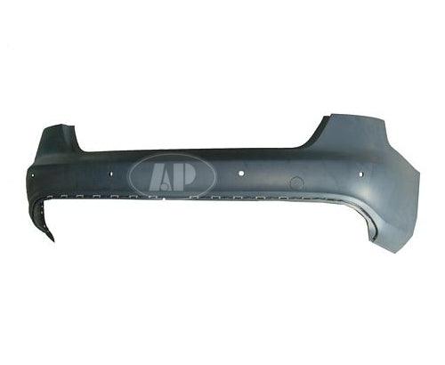 2009-2012 Audi A4 Rear Bumper With Sensor Hole Primed With S-Line , AU1100196. Durable and impact-resistant.