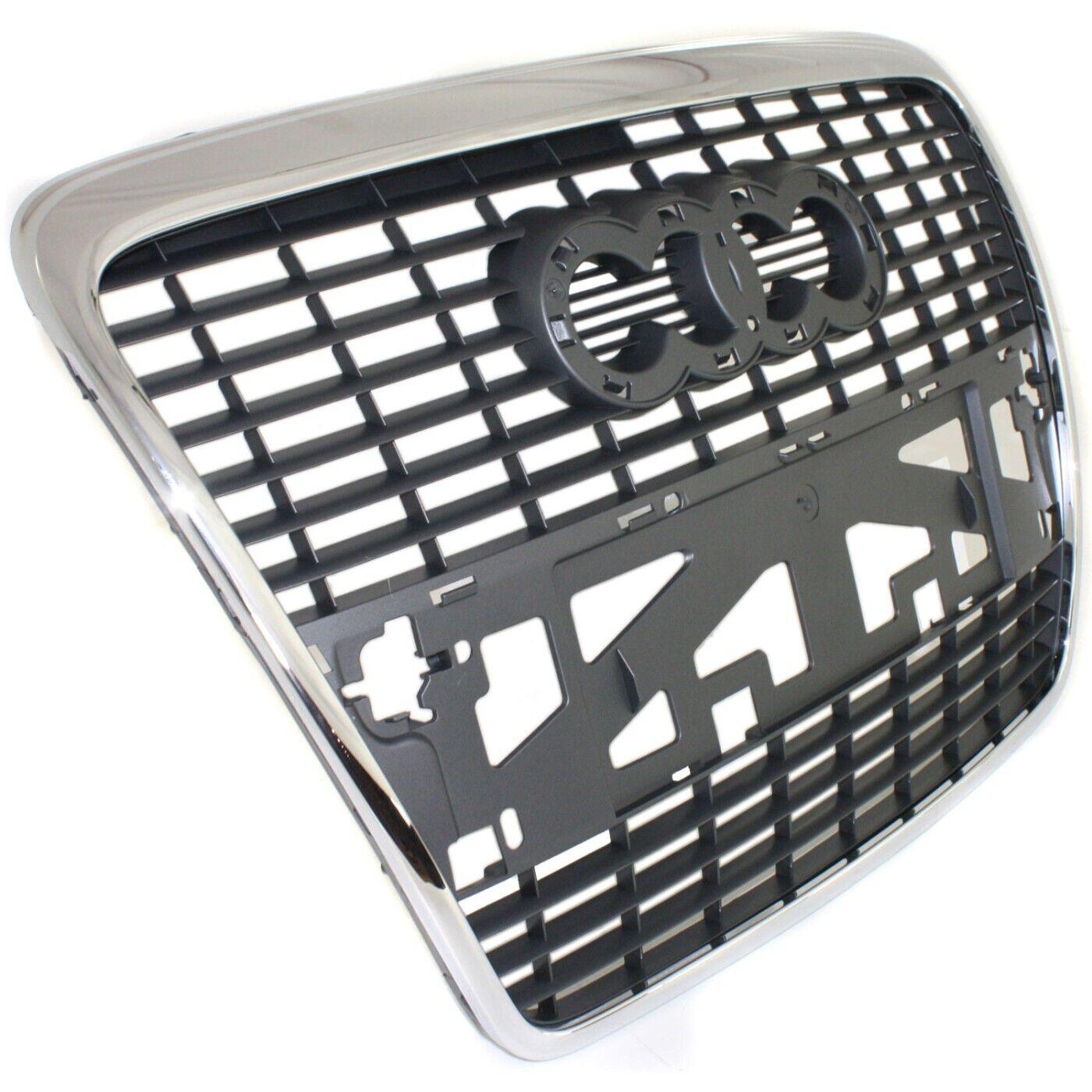2005-2008 Audi A6 Grille Silver Black Without Sensor , AU1200111. Direct fit for easy installation.