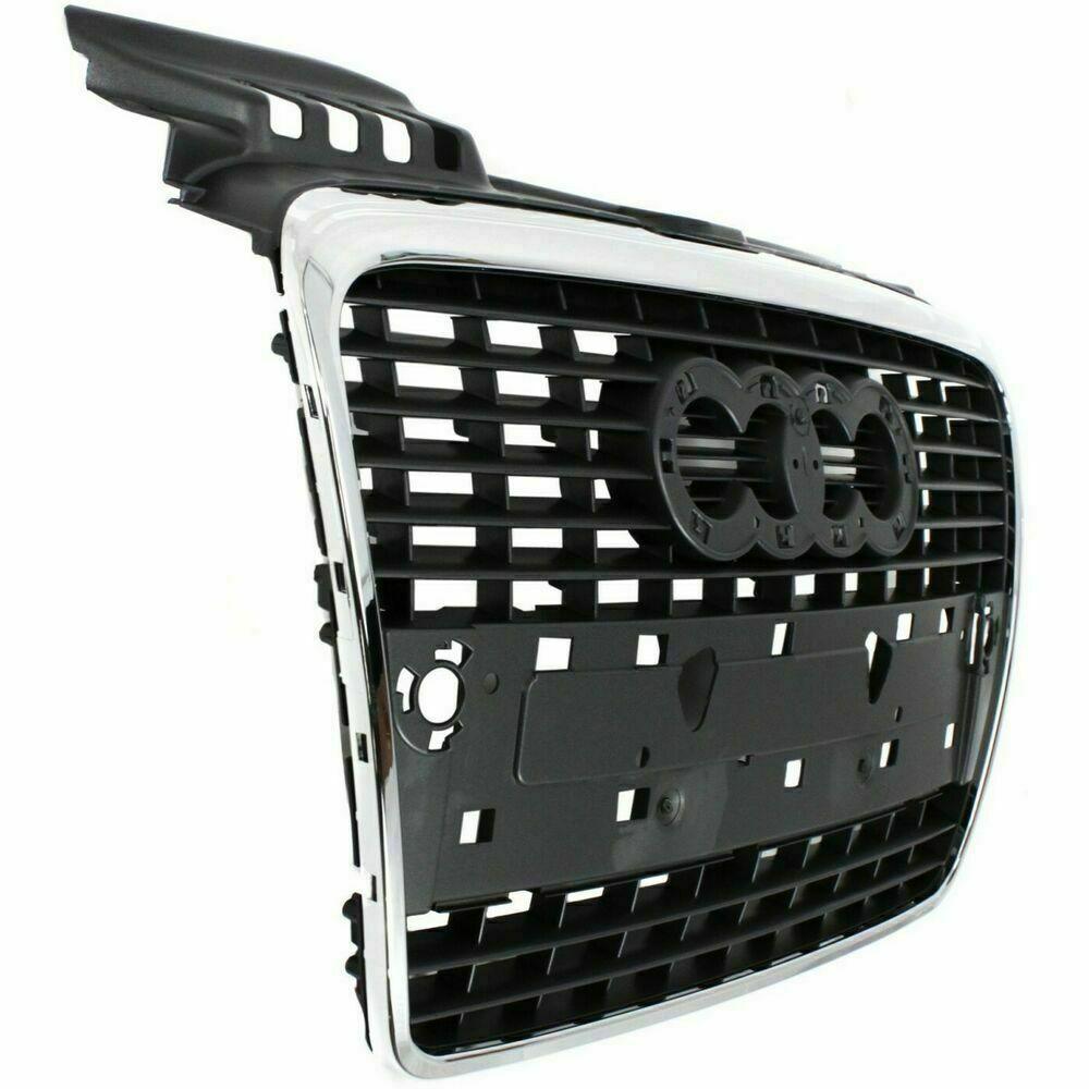 2005-2008 Audi A4 Grille (Chrome/Primed-Black) Without S-Line Pkg , AU1200112. High-quality aftermarket part.