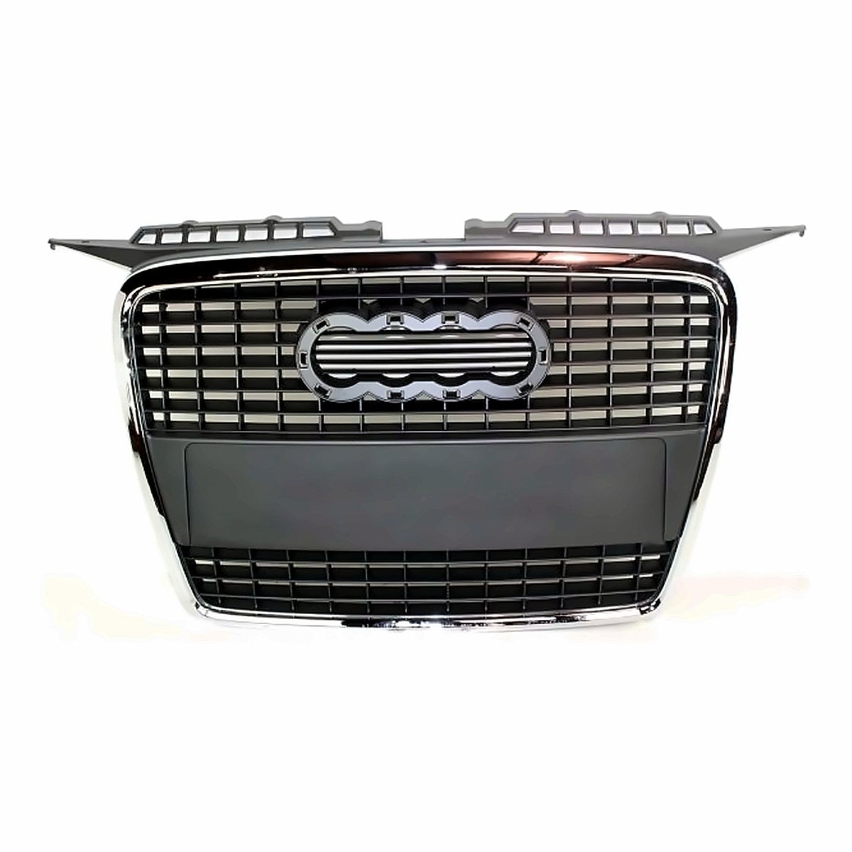 2006-2008 Audi A3 Grille Chrome Primed Black, au1200115. Front view.