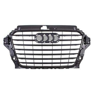 2015-2020 Audi A3 Grille Black Sdn Without S-Line , AU1200135. Angle view for visual reference.