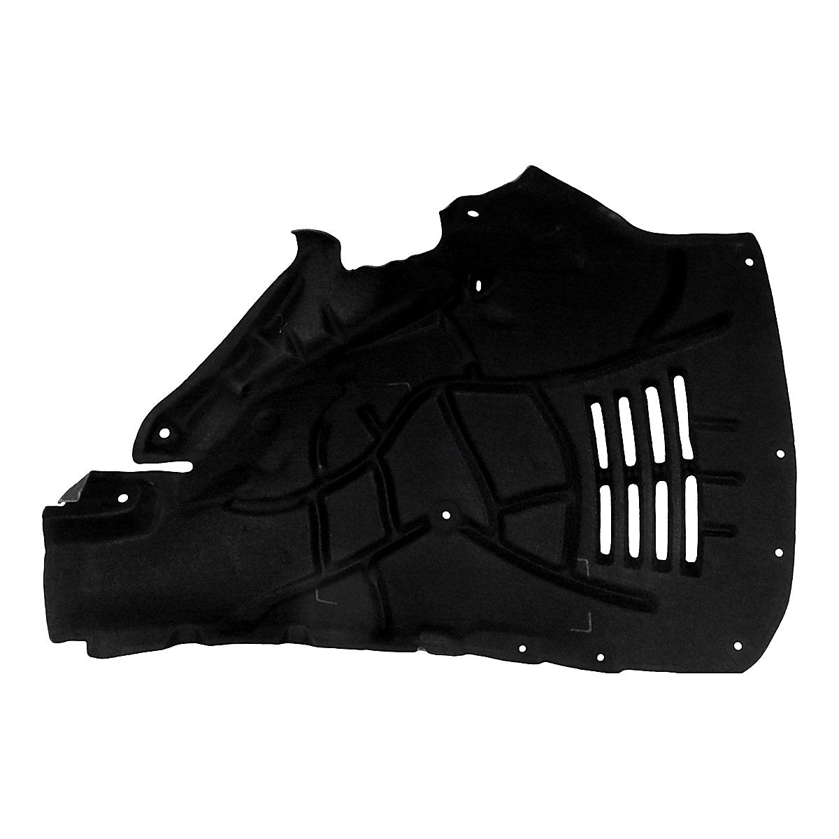 2017-2019 Audi Q7 Front Driver Side Fender Liner, au1248146. Front view.