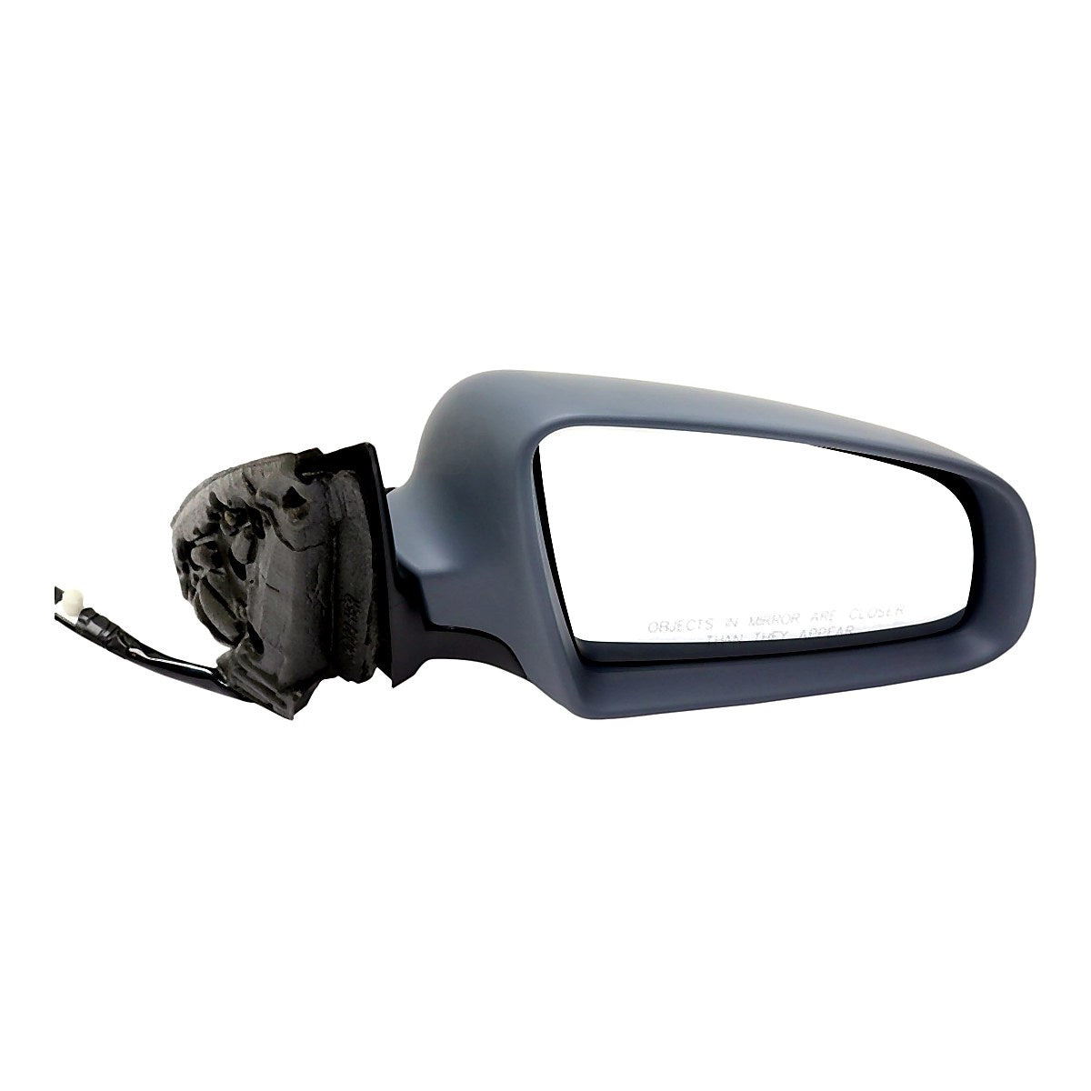 2002-2008 Audi A4 Rear Passenger Side Door Mirror, au1321106. Front view.
