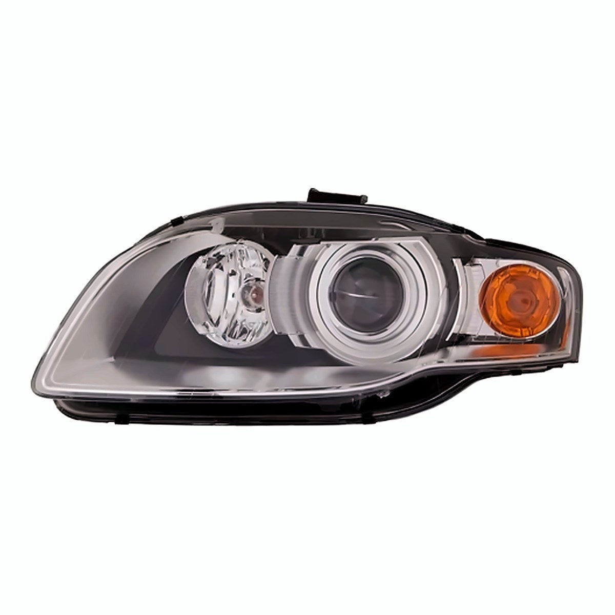 2007-2009 Audi S4 Cabrio Driver Side Head Lamp, au2502129. Front view.