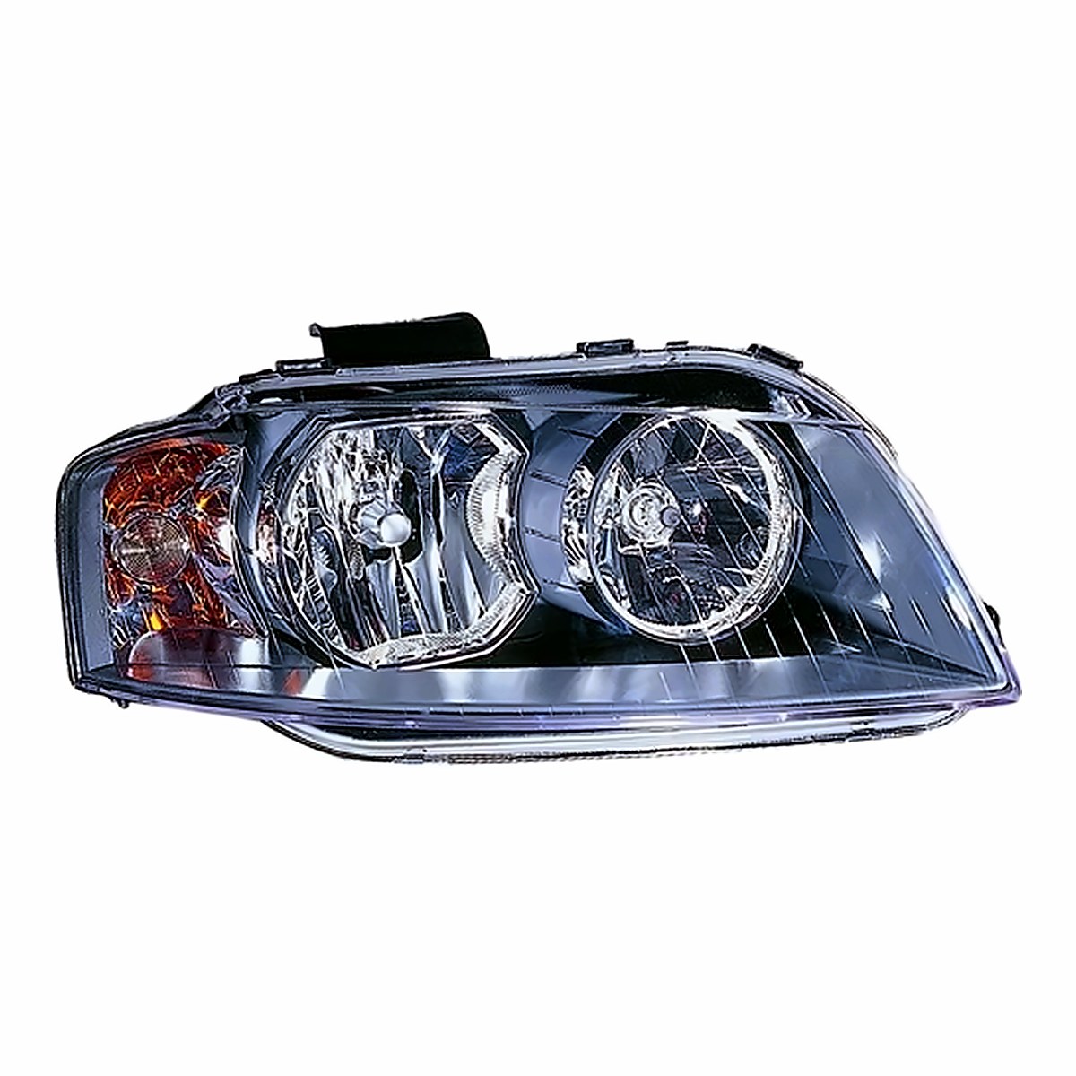 2006-2008 Audi A3 Driver Side Head Lamp, au2502134. Front view.