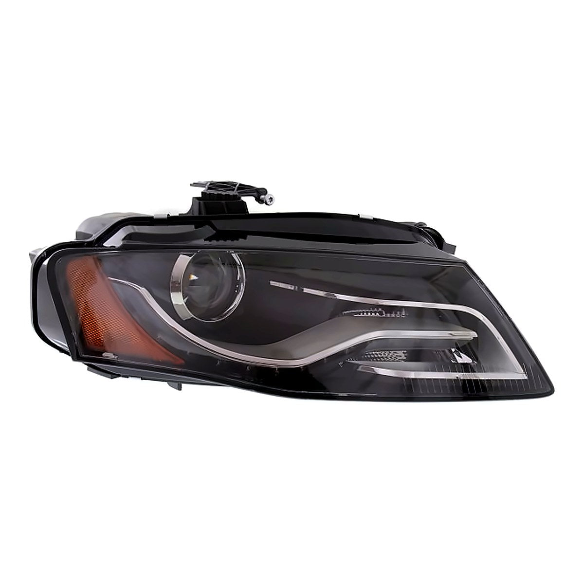 2010-Audi S4 Passenger Side Head Lamp, au2503150. Front view.