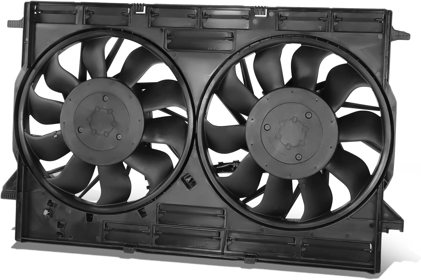 2021-2022 Audi SQ5 Cooling Fan Assy 2.0L L4/3.0L V6 With Dual Fan , AU3115122. Installed view for reference.