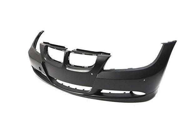 2006-2008 Bmw 3 Series Sedan Front Bumper With Park Control Primed-Gray , BM1000178. Installed view for reference.