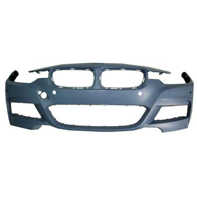 2013-2018 Bmw 3 Series Sedan Front Bumper , BM1000293. Angle view for visual reference.