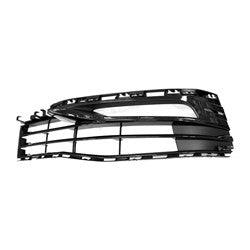 2017-2019 Bmw 5 Series Grille Lower Driver Side Ptd Black Without M-Pkg , BM1038195. Angle view for visual reference.