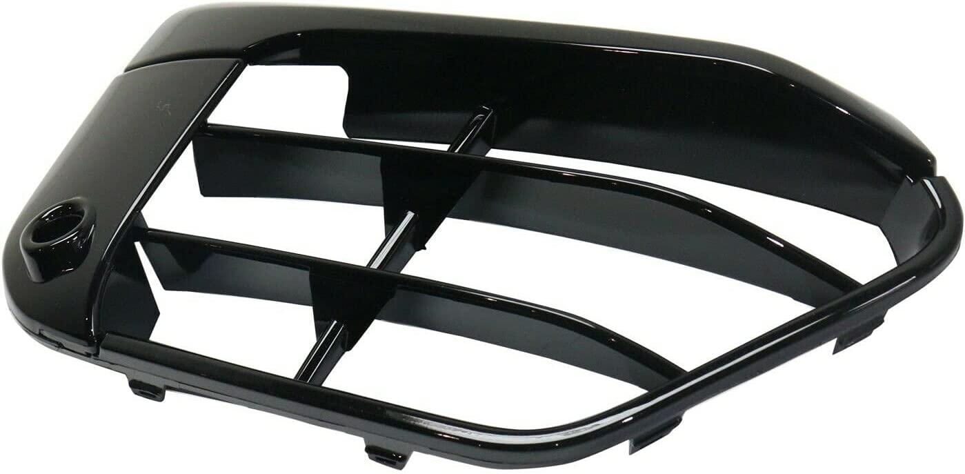 2016-2019 Bmw X1 Grille Lower Passenger Side Gloss Black With Sensor Sport Line , BM1039202. Angle view for visual reference.