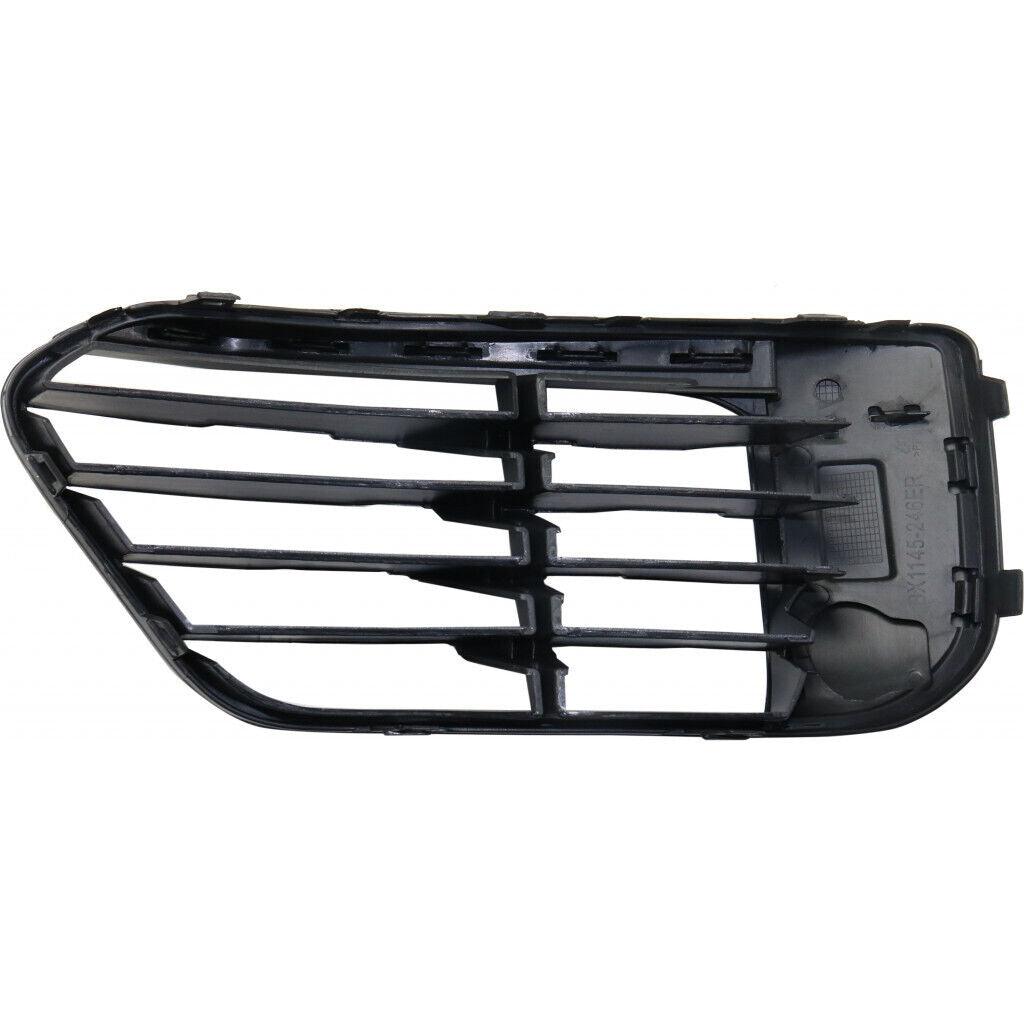 2016-2019 Bmw X1 Grille Lower Passenger Side Matte Black Without Sensor Base Model , BM1039203. Side view of the replacement part.