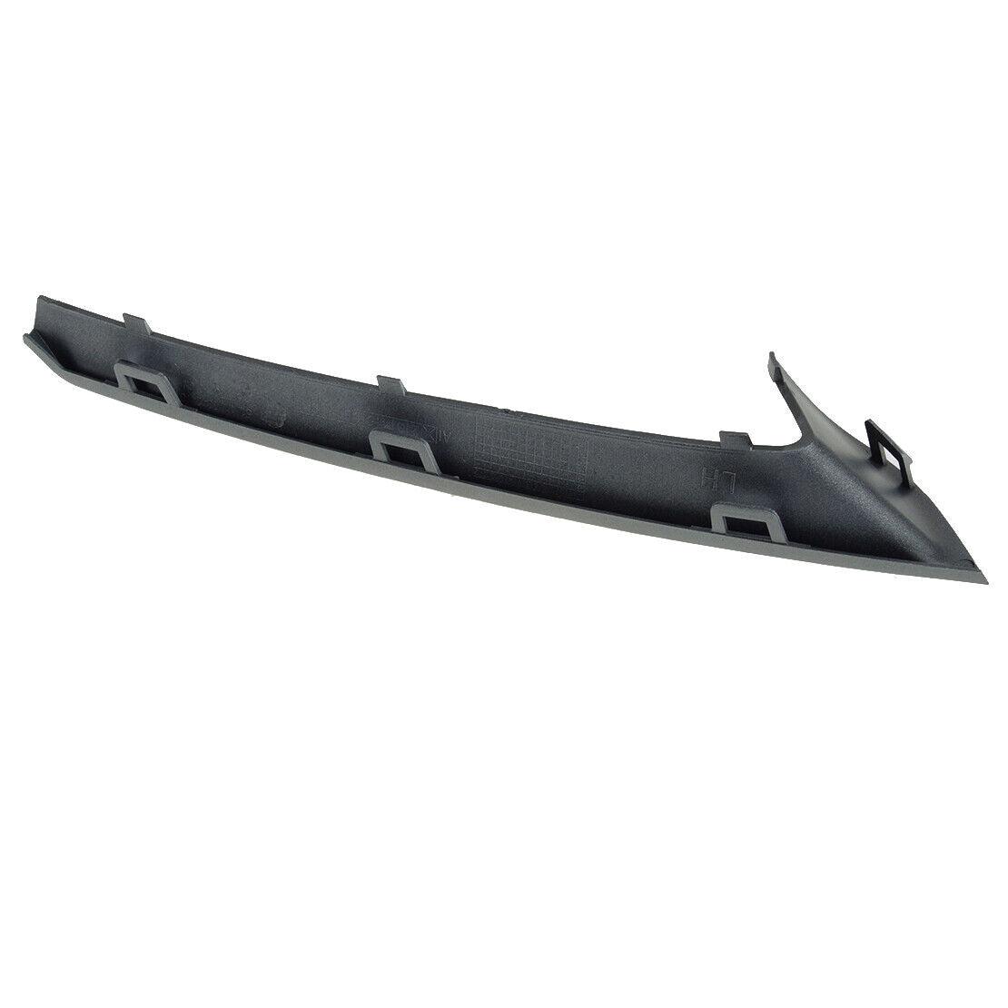 2014-2016 Bmw 5 Series Grille Moulding Driver Side With Fogs Std Silver , BM1046131. Side view of the replacement part.