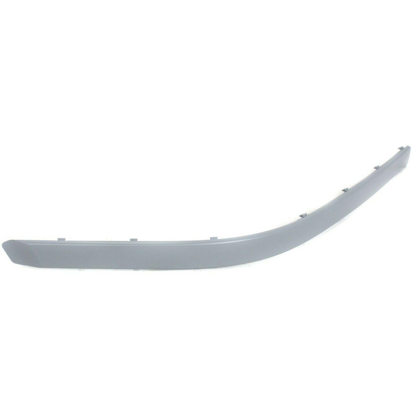 2001-2003 Bmw 5 Series Bumper Moulding Front Passenger Side Outer Upper Primed Gray , BM1047105. Installed view for reference.