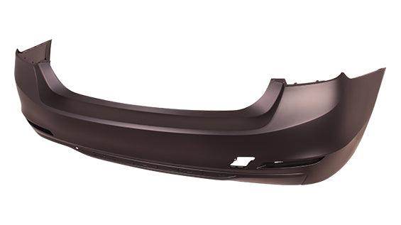 2012-2015 Bmw 3 Series Sedan Rear Bumper , BM1100241. Side view of the replacement part.
