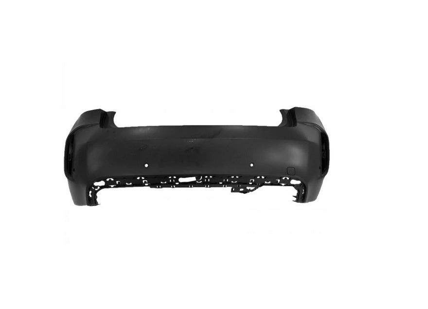 2015-2019 Bmw X6 Rear Bumper Primed With 4 Sensor , BM1100351. OEM-style replacement.