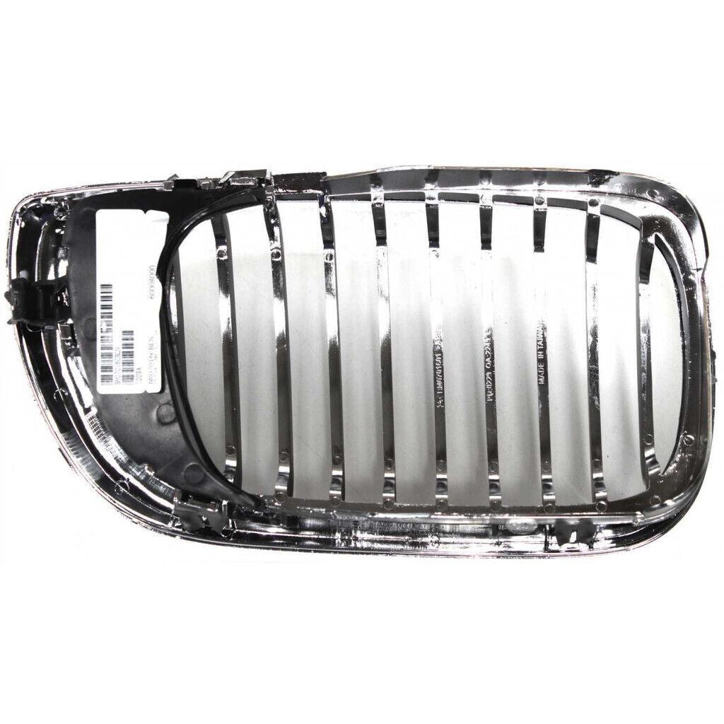 2002-2005 Bmw 3 Series Sedan Grille Driver Side Chrome.Black , BM1200128.   component.