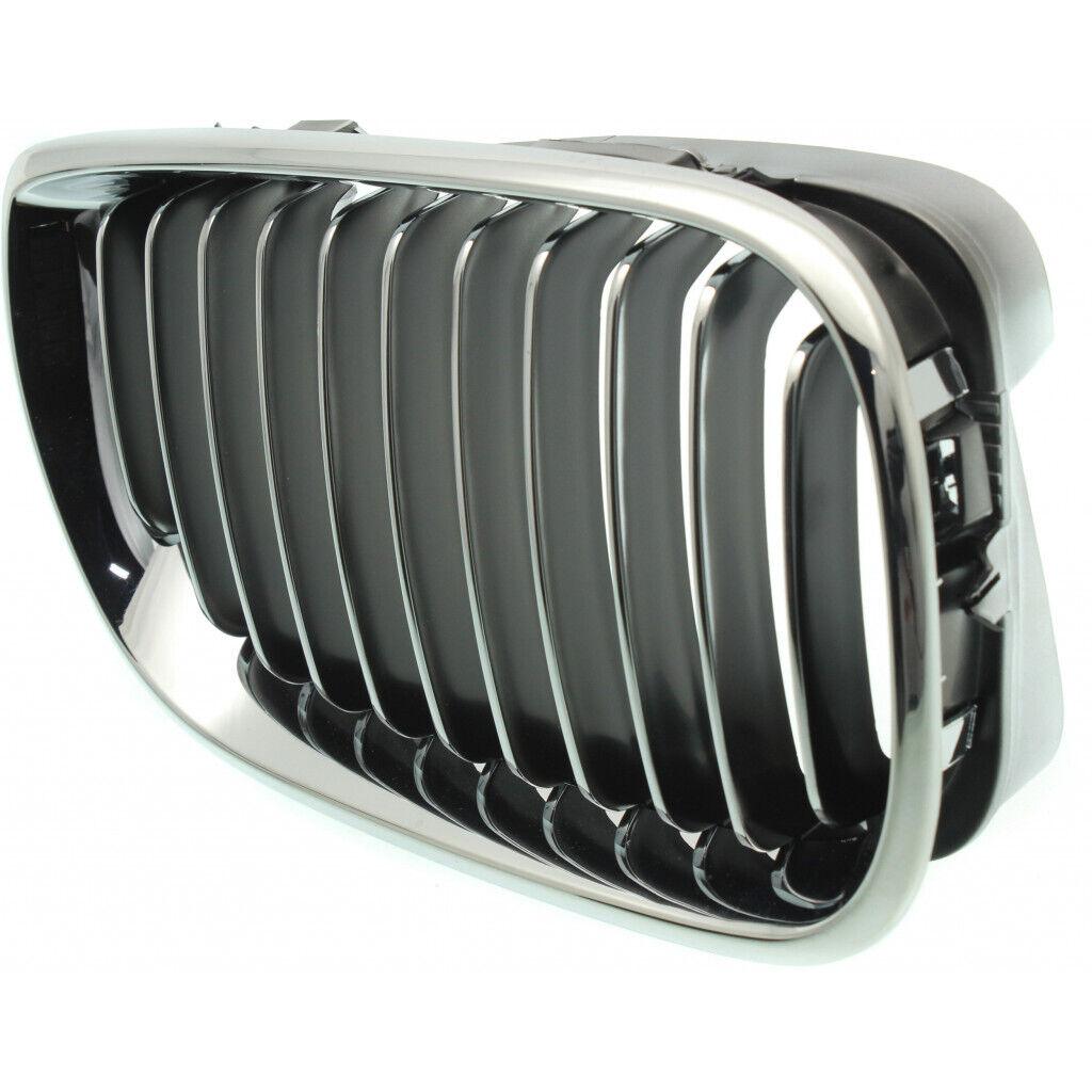 2002-2005 Bmw 3 Series Sedan Grille Passenger Side Chrome.Black , BM1200129. OEM-quality exterior component.