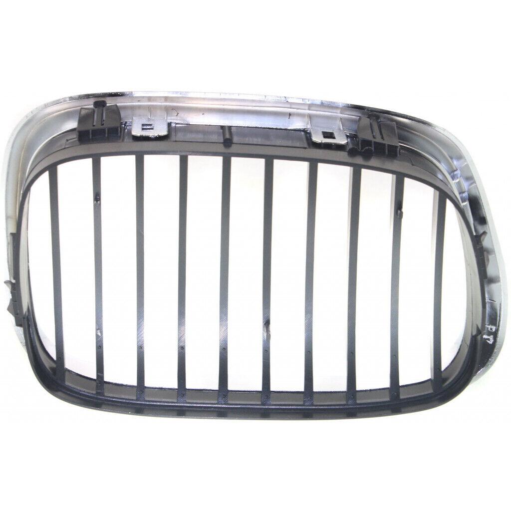 2001-2003 Bmw 5 Series Grille Driver Side Chrome/Black 525I/530I , BM1200138. Made with quality materials.