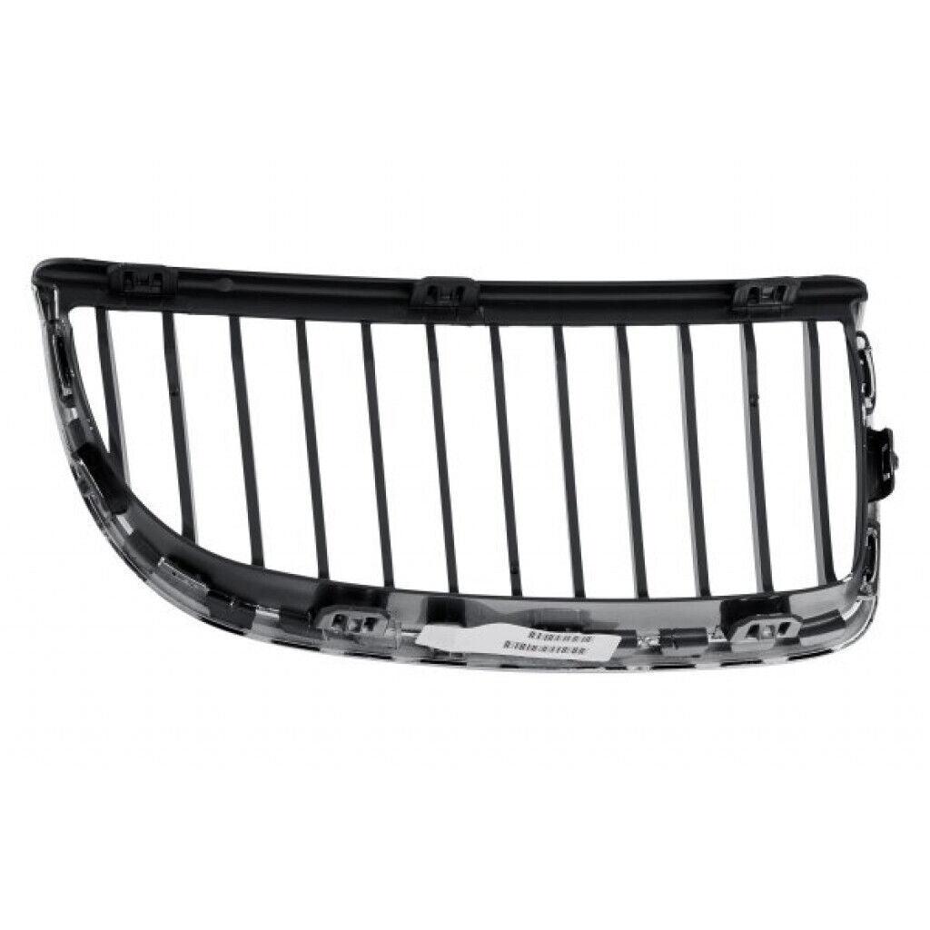 2006-2008 Bmw 3 Series Sedan Grille Driver Side Chrome Black , BM1200166. Designed for OEM alignment.
