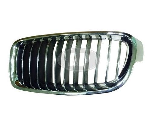 2012-2018 Bmw 3 Series Sedan Grille Driver Side Chrome/Black Luxury , BM1200234. Perfect fit and finish.