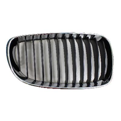 2008-2013 Bmw 1 Series Grille Passenger Side Chrome/Black Cpe/Conv , BM1200237. Designed for OEM alignment.